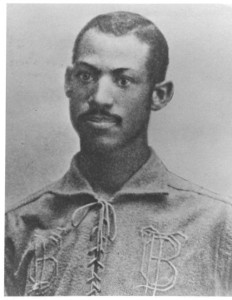 1883 Moses Fleetwood Walker catcher Toledo Blue Stockings