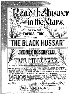1885 - Black Hussar - Read the Answer cover - trimmed