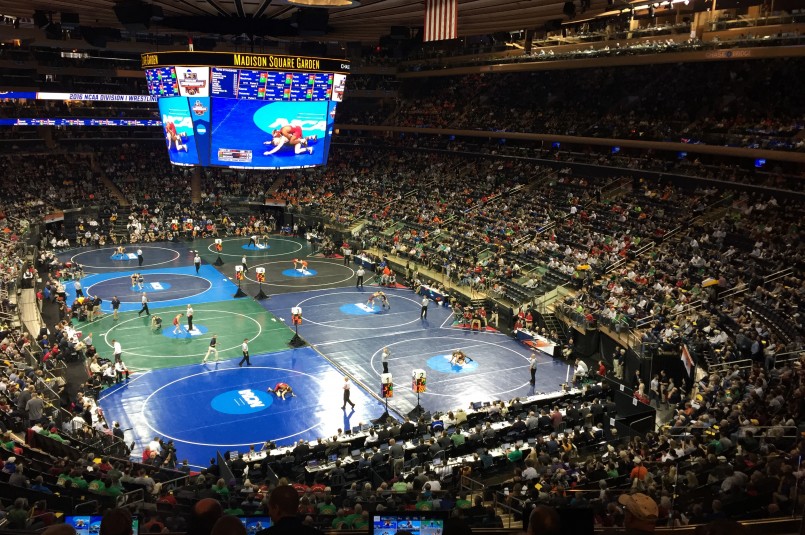 For the third consecutive year, ESPN will offer coverage of every match of the NCAA Division I Wrestling Championships which runs through Saturday at Madison Square Garden.