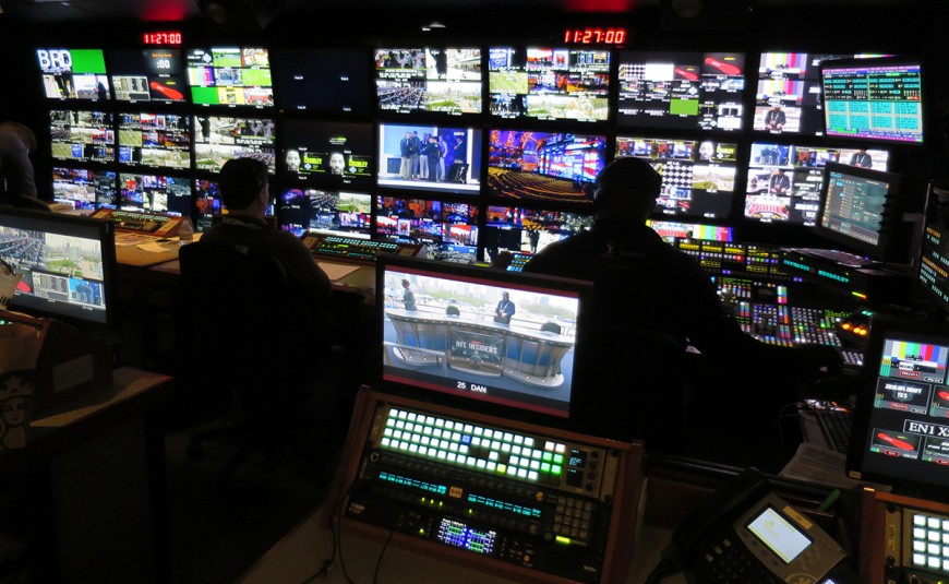 NEP EN1's A-unit control room is serving as home to ESPN's NFL Draft telecast