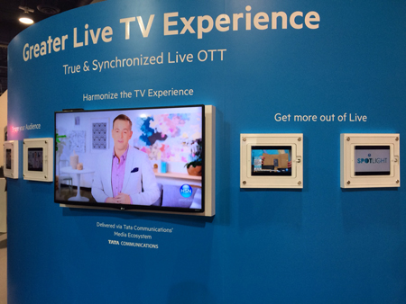 The Sye OTT live steaming demo highlighted Net Insight's NAB 2016 booth