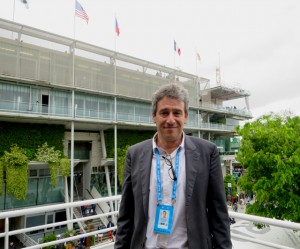 Nicolas Kirszenzaft, production manager, Francetv Sport. oversees the French Open production team.