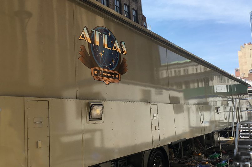 Viacom’s Atlas truck worked its first VMAs on Sunday.