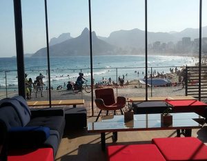 The Friends of the Game lounge offers a great place to relax at the Olympics.
