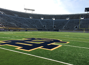 Notre Dame Stadium complex will have a media center supporting all facets of university media production.