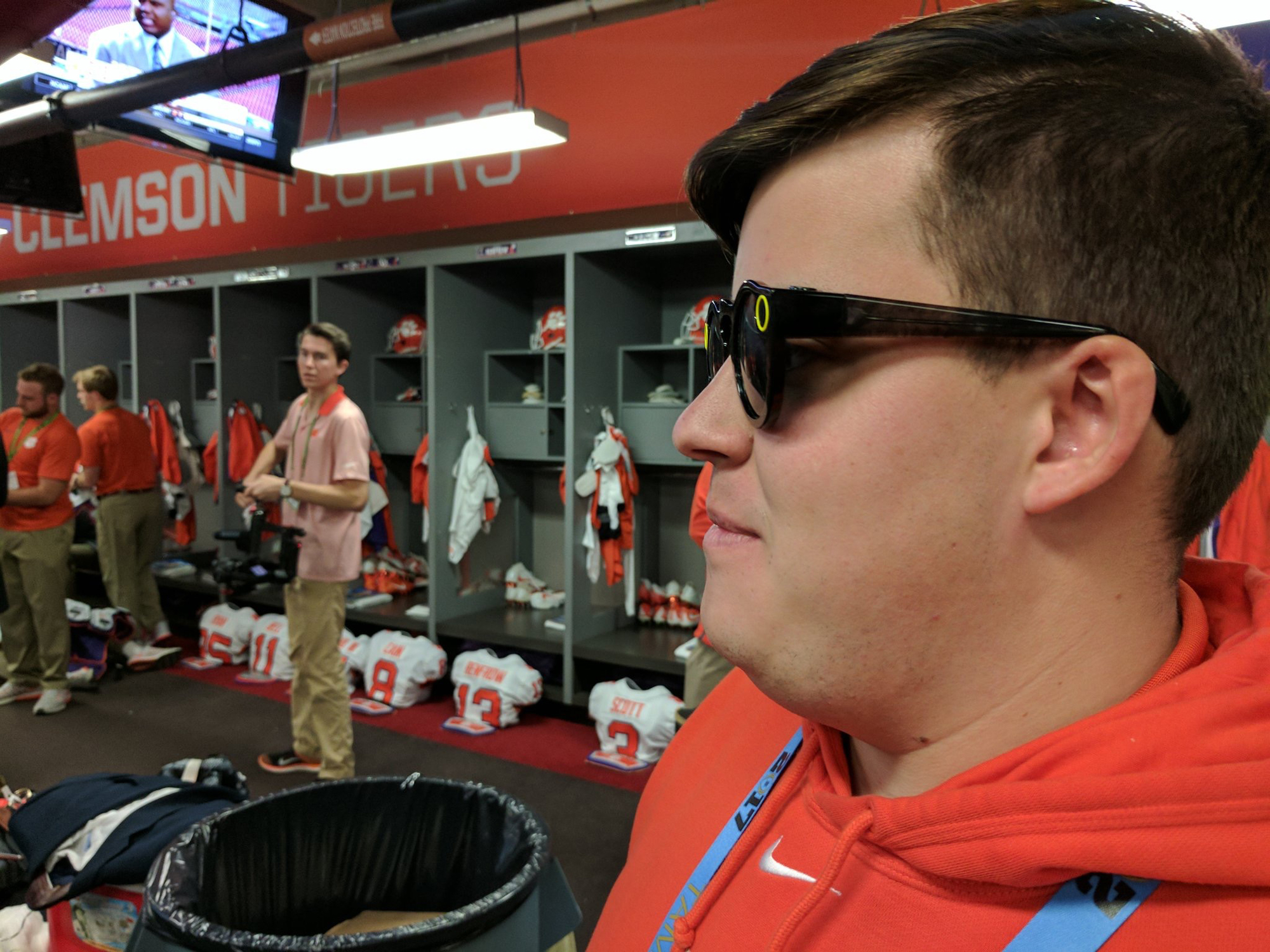 Snapchat Spectacles were among the many tools that Clemson used to turn behind-the-scenes content around quickly to fans.