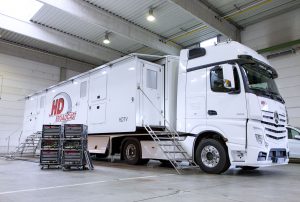 HD Broadcast has upgraded its HD1 mobile production truck with Riedel Communications' MediorNet real-time network.