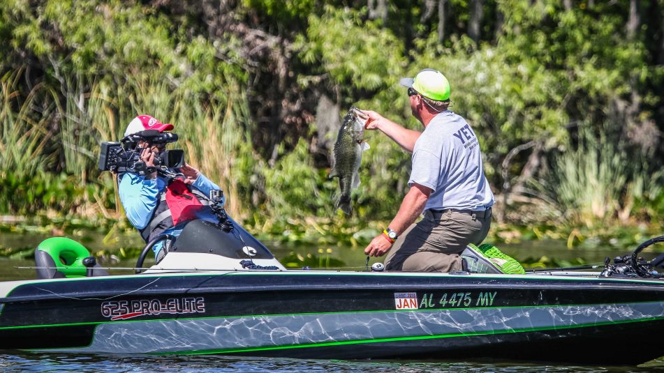 Digital P Media is using five JVC ProHD cameras to provide live coverage of FLW bass fishing tournaments. Courtesy of FLW/Photo by D. W. Reed II