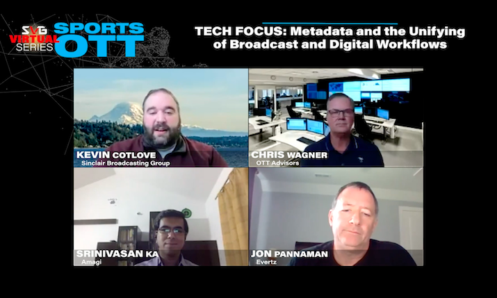 2020 SVG Sports OTT Virtual Series – Tech Focus: Metadata and the Unifying of Broadcast and Digital Workflows: CLICK HERE TO WATCH
